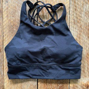 Lululemon Black Camo Sports Bra